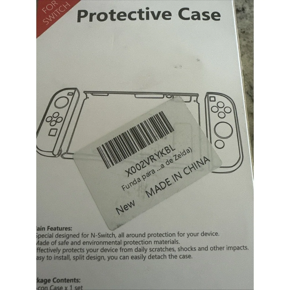 Joycon & Button Covers, Console Case, & Screen Protector Zelda Themed For Switch